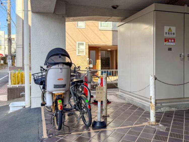 その他 敷地内に設けられた駐輪スペース。