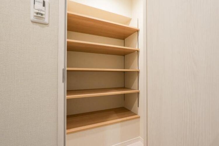 収納 玄関にある収納。
