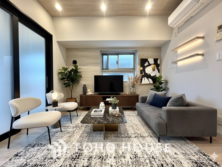 内装 ＊配置してある家具や小物はCGによるイメージ画像です。忙しい朝でも、しっかり家族が揃って食事をして頂けるゆとりある大きさのダイニングスペース。