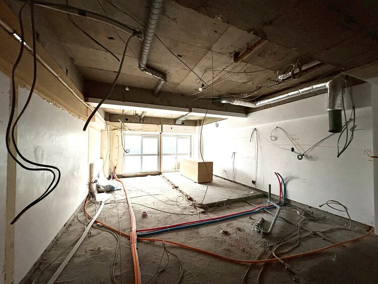 キッチン 現在改装中◆家族のおはよう◆の声を笑顔で迎えてあげられるシステムキッチン。朝ごはんが楽しみでちょっと早起きしたくなるんです。