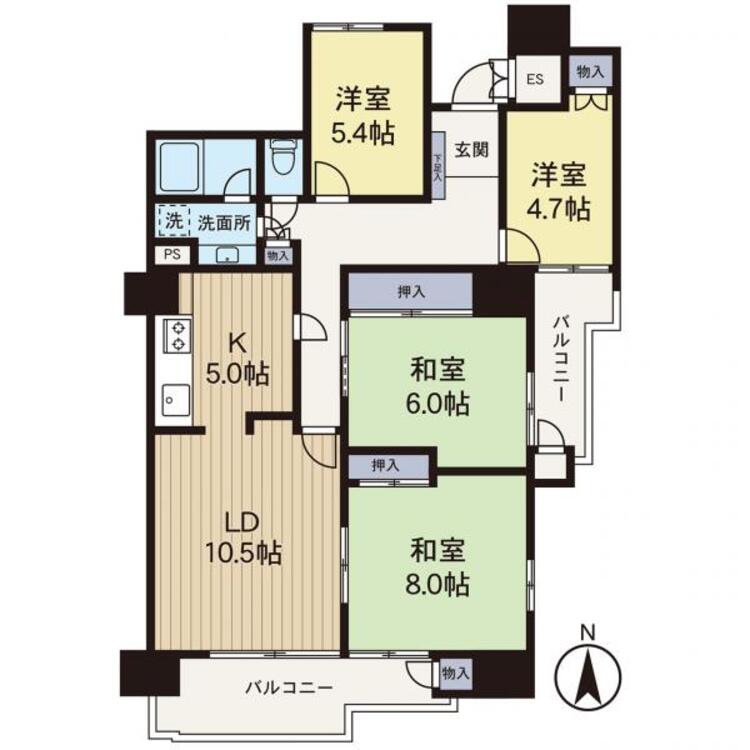 間取り リフォームが完了したお部屋になっております。平日でも中をご覧いただけます！