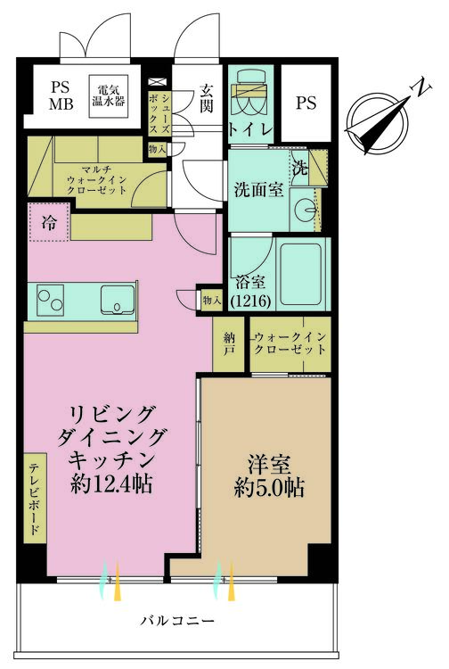 その他 1LDK、専有面積47.52m2、バルコニー面積6.75m2