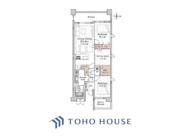 間取り 暮らし続けることで、住まいの意味を問いかける。団欒を育むスペースは通風・日当たり良好で、窓を開けるとすこやかな風が吹き抜けます。