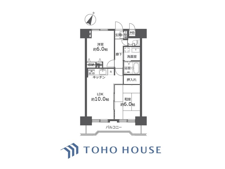 間取り 採光と風　家事導線も比較的良好で、風通しの良さで過ごしやすい麗(うら)らかな気分にさせてくれるリビング