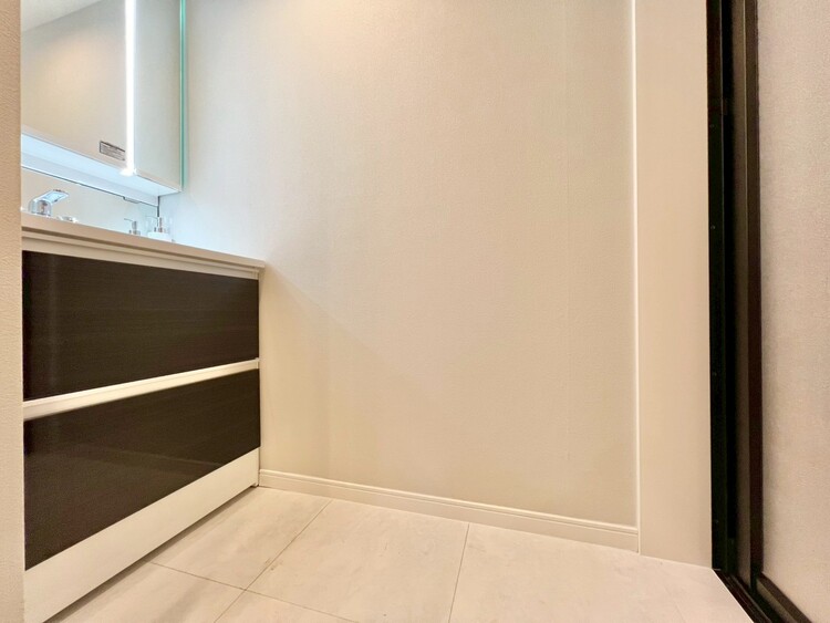 その他 十分な広さの脱衣所。