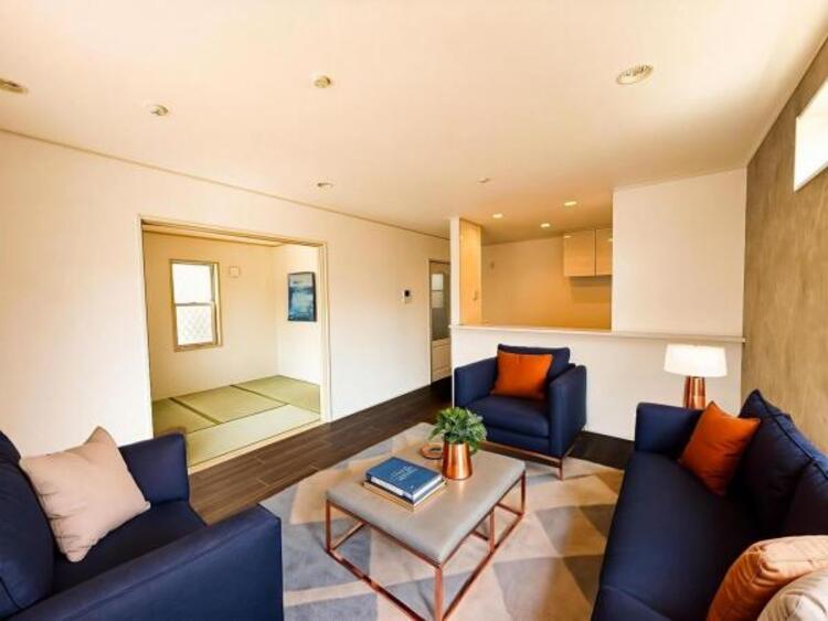 居間 本画像はCGで作成しております。実際に現地に家具は置かれておりません。また、価格に家具は含まれておりません。