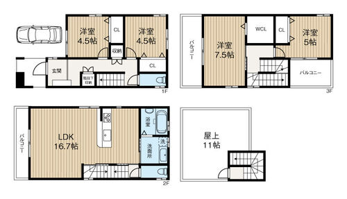 浪速区塩草2戸建の物件画像