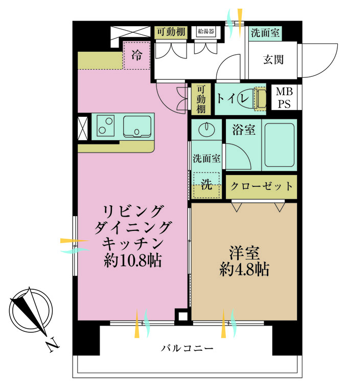 その他 1LDK、専有面積38.88m2