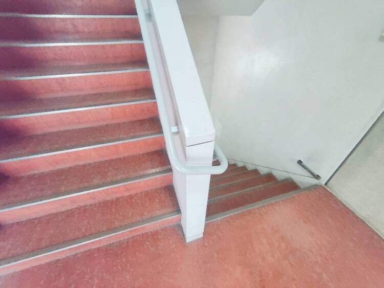 その他 共用部の階段です。明るく清潔に管理されています。