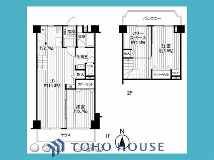 間取り 暮らし続けることで、住まいの意味を問いかける。団欒を育むスペースは通風・日当たり良好で、窓を開けるとすこやかな風が吹き抜けます。