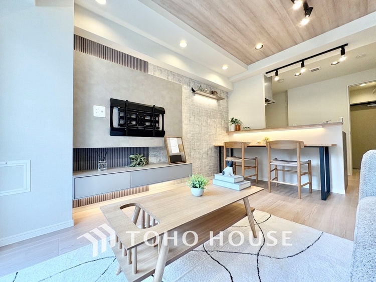 内装 【LIVING】◆simple is best◆無駄のない綺麗なつくりのリビングルームであなただけの暮らしを。