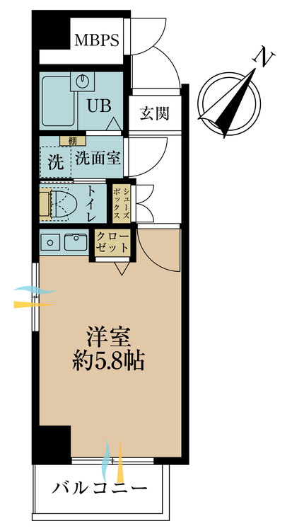 その他 専有面積21.77m2、バルコニー面積2.7m2