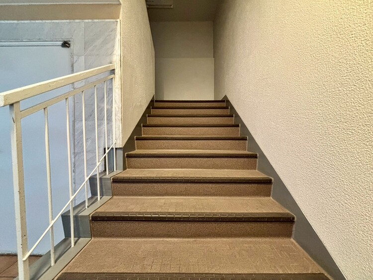 その他 共用部の階段です。明るく清潔に管理されています。