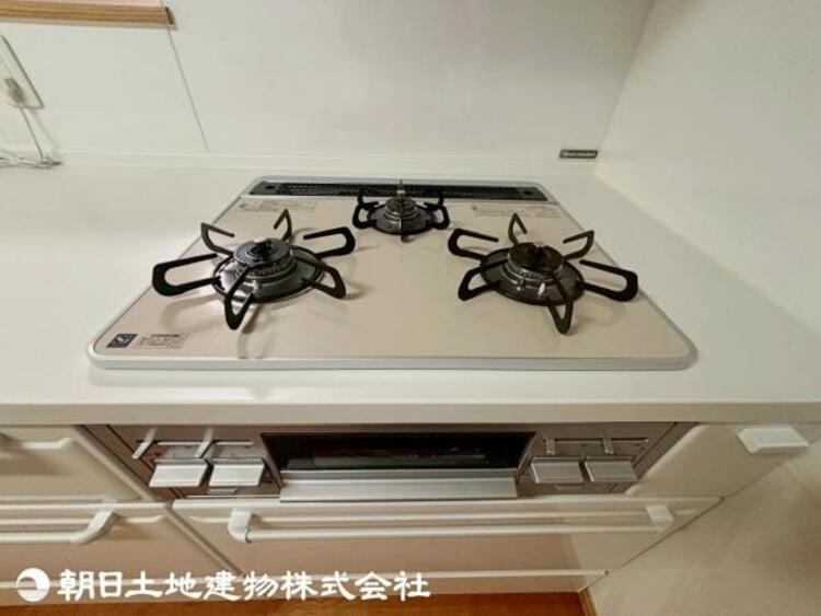 設備 三口ガスコンロ