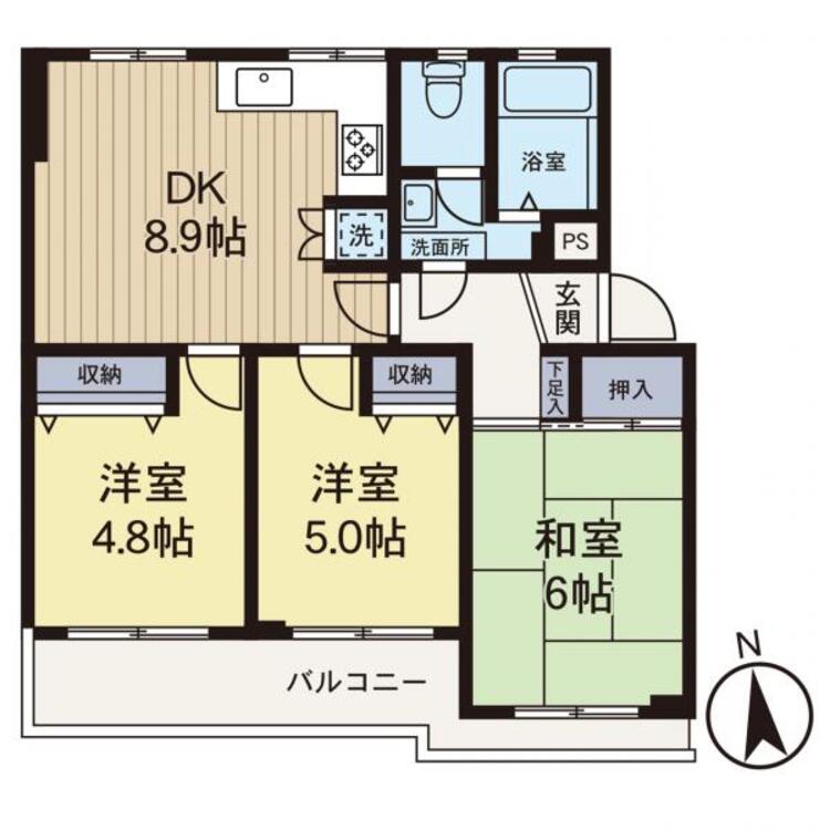 間取り リフォーム完了したお部屋です。中をご覧いただけますのでお気軽にお問い合わせください！