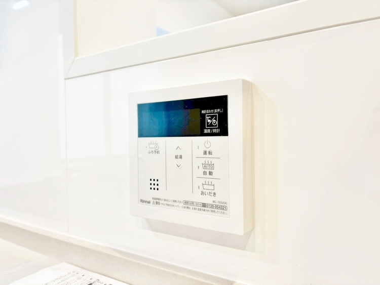 設備 見やすい画面で操作しやすい給湯パネルです。