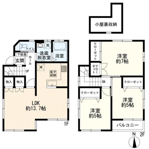 戸塚区汲沢6丁目　中古一戸建ての物件画像