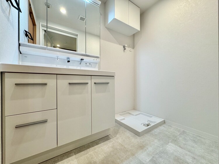 その他 十分な広さの脱衣所。