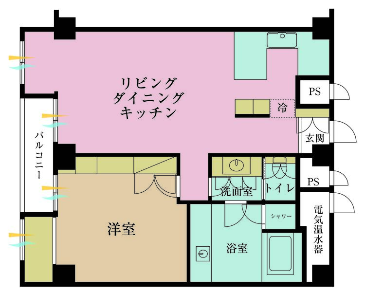 その他 1LDK、専有面積80.68m2