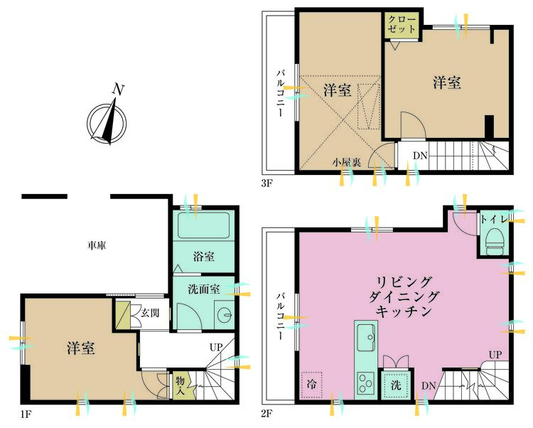 その他 3LDK、土地面積48.62m2、建物面積83.71m2