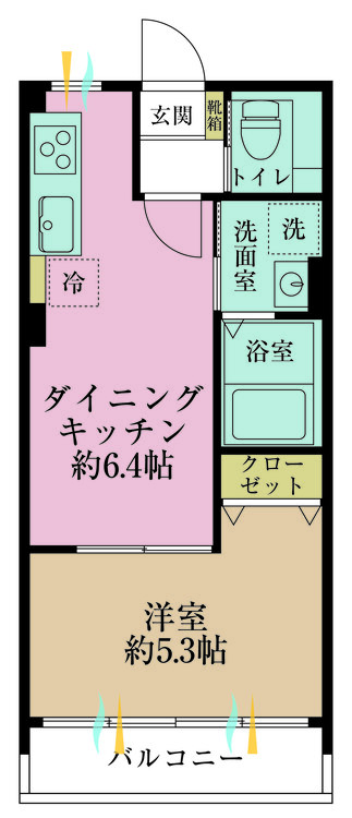 その他 1DK、専有面積31.84m2