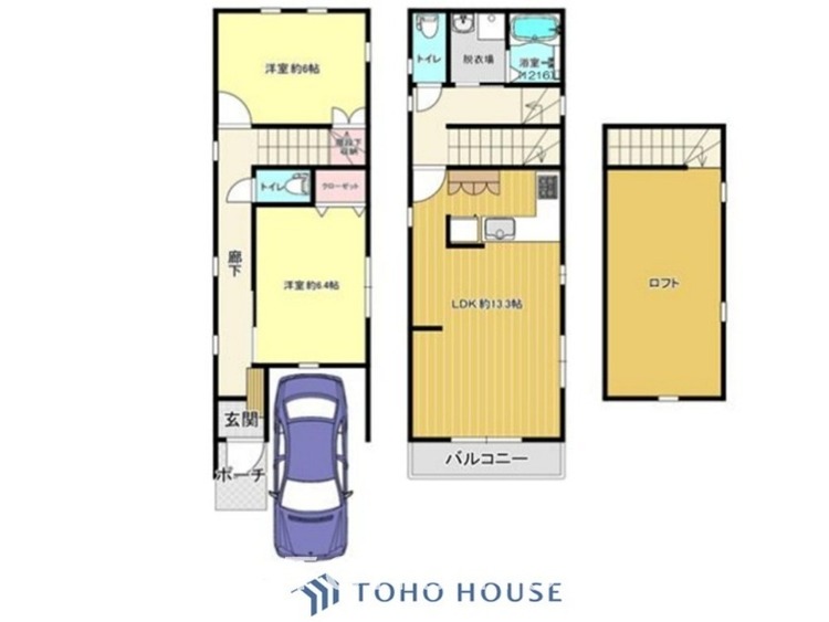 間取り テーマの統一されたこの住まいはすべてがお気に入りの空間となるんだろう。