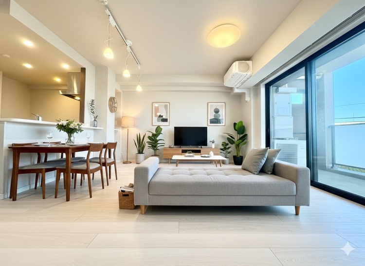 内装 ＊配置してある家具や小物はCGによるイメージ画像です。ここにはみんなが集い、食事と楽しい会話が始まる。