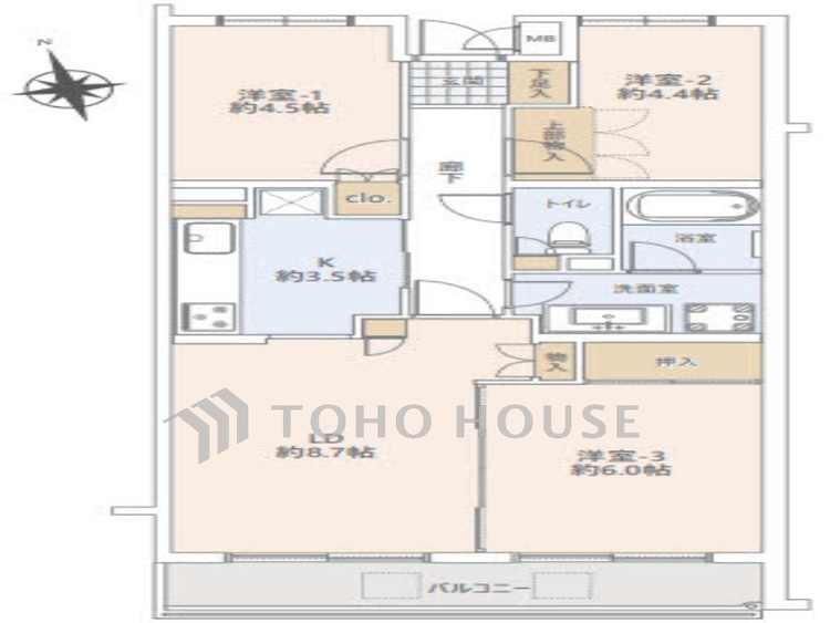 間取り 暮らし続けることで、住まいの意味を問いかける。団欒を育むスペースは通風・日当たり良好で、窓を開けるとすこやかな風が吹き抜けます。