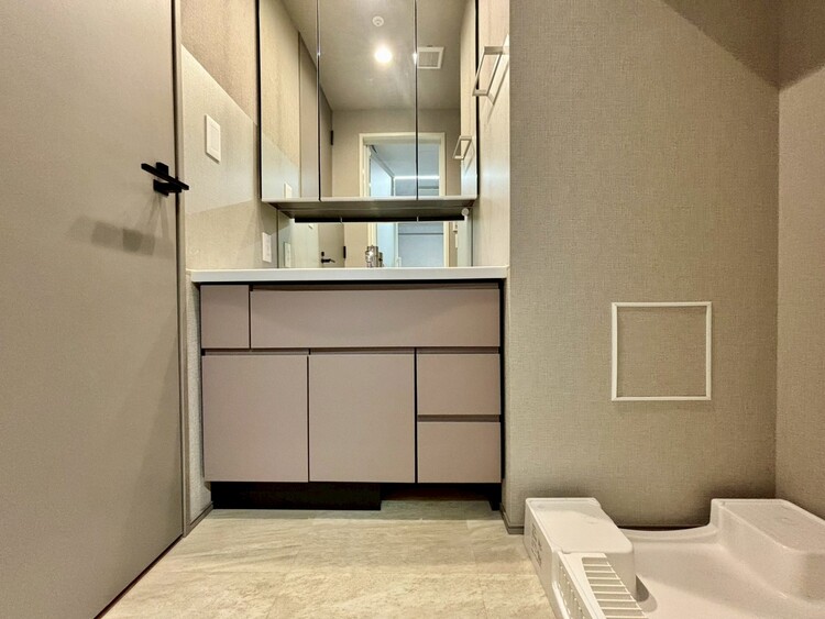 その他 十分な広さの脱衣所。