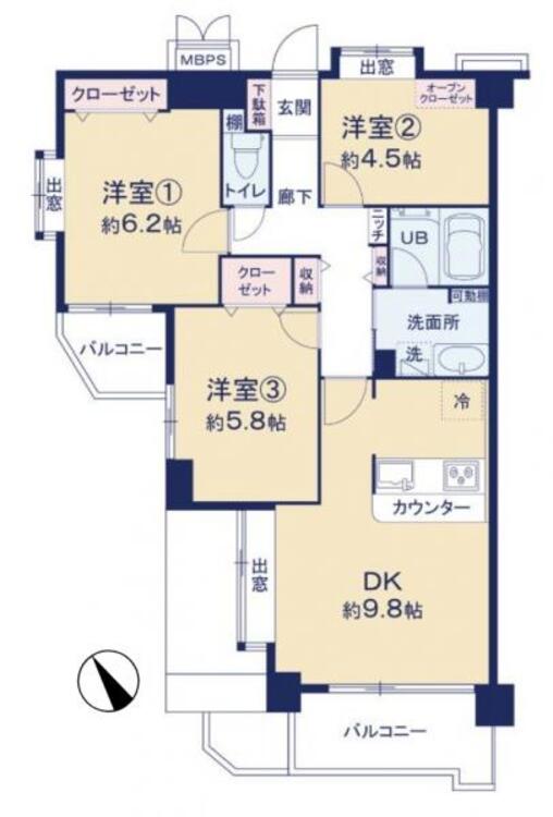 間取り 充実した生活を送るための、便利な周辺環境。