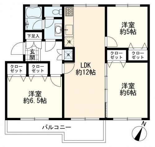 片倉台団地１街区３号棟の物件画像