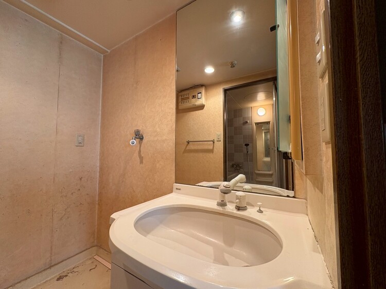 その他 清潔感を感じられる洗面化粧台。※内装リフォーム中です