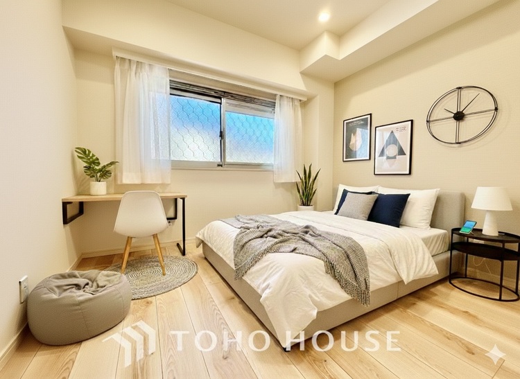 内装 ＊配置してある家具や小物はCGによるイメージ画像です。寝室は一日の疲れを癒す大切な空間。快適で落ち着けるおすすめの間取りです。