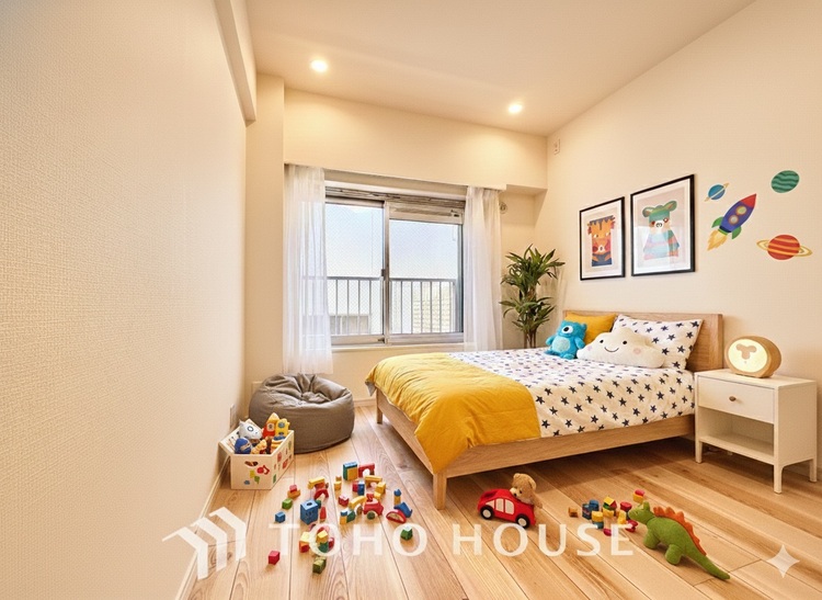 内装 ＊配置してある家具や小物はCGによるイメージ画像です。寝室は一日の疲れを癒す大切な空間。快適で落ち着けるおすすめの間取りです。