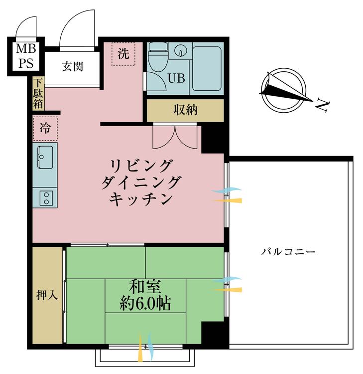 その他 1LDK、専有面積37.91m2