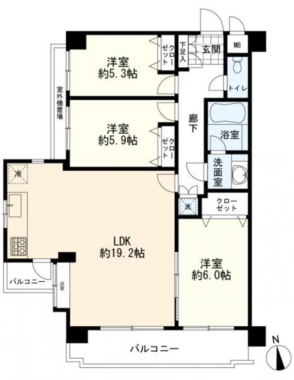 間取り ３ＬＤＫ