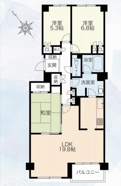 間取り ３ＬＤＫ