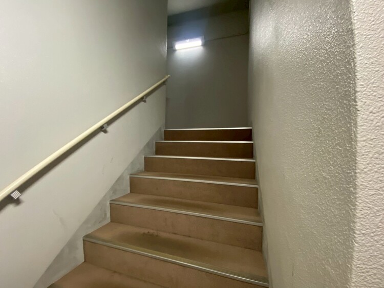 その他 共用部の階段です。明るく清潔に管理されています。