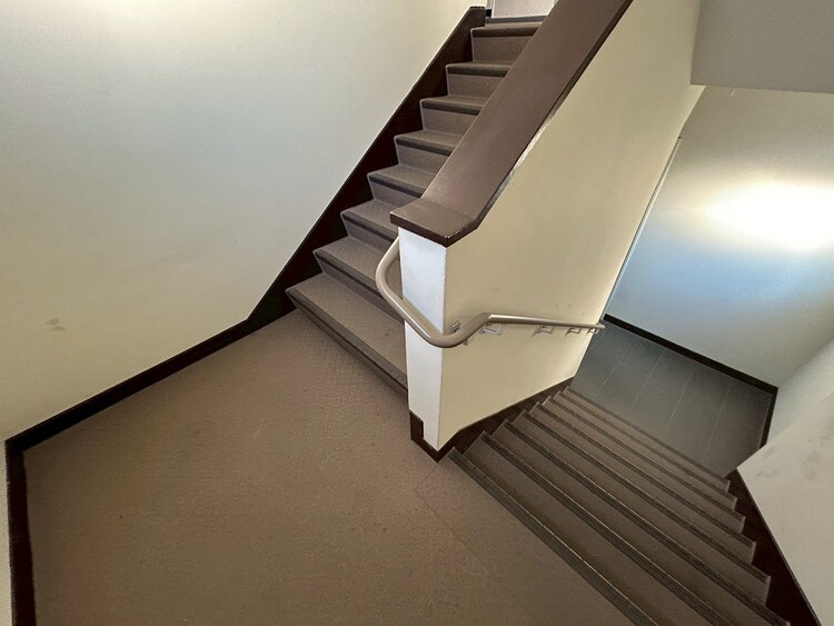 その他 共用部の階段です。明るく清潔に管理されています。