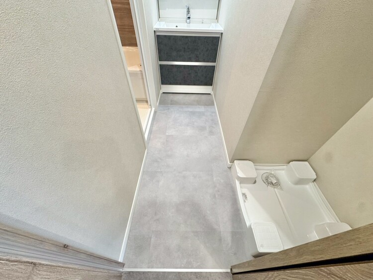 その他 十分な広さの脱衣所。