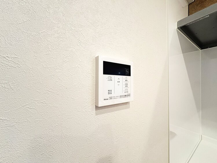 設備 見やすい画面で操作しやすい給湯パネルです。