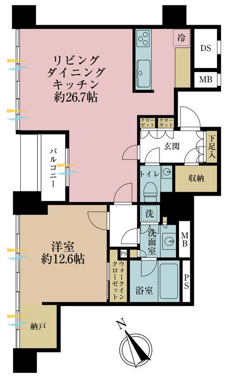その他 1LDK、専有面積87.94m2