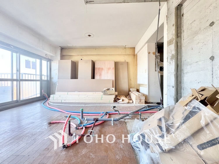 キッチン 現在改装中◆家族のおはよう◆の声を笑顔で迎えてあげられるシステムキッチン。朝ごはんが楽しみでちょっと早起きしたくなるんです。