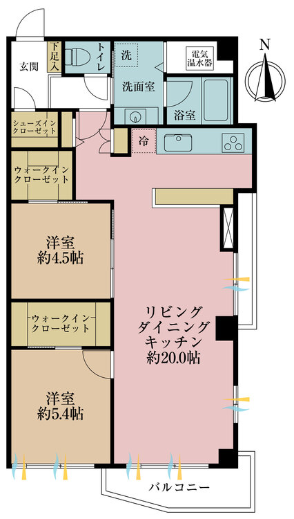 その他 2LDK、専有面積71.36m2、バルコニー面積5.99m2