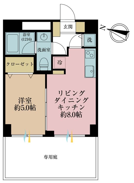 その他 1LDK、専有面積35.1m2