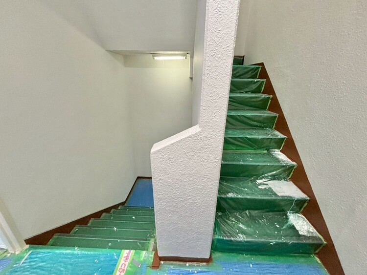 その他 共用部の階段です。明るく清潔に管理されています。