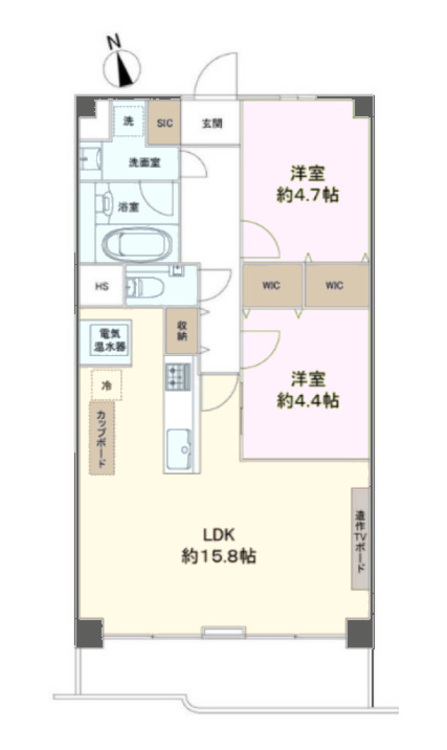その他 2LDK、専有面積66.3m2