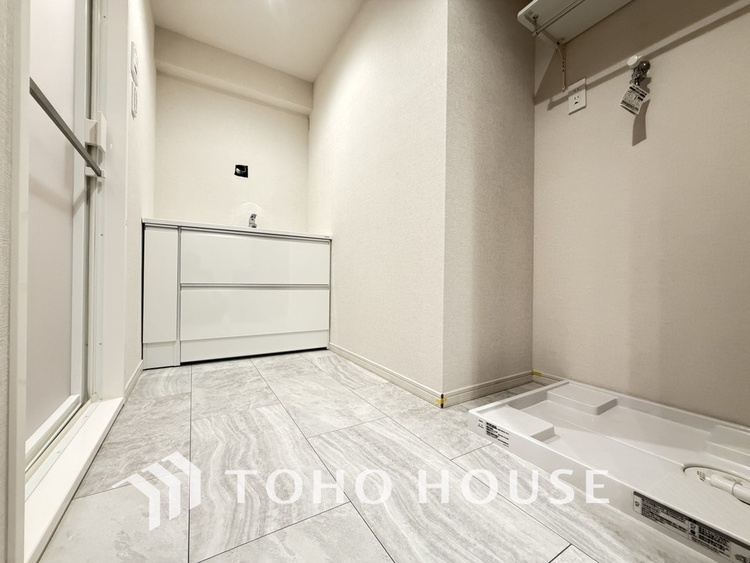 洗面 清潔感のある洗面室