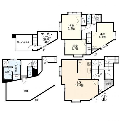 大田区南馬込1丁目　中古一戸建ての物件画像