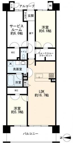 ザクレストシティパークコートの物件画像